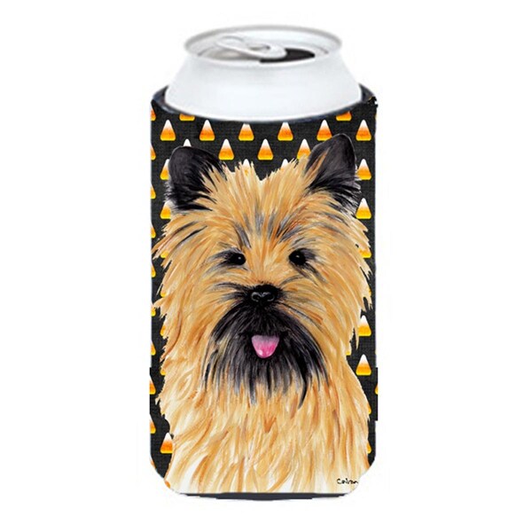 Carolines Treasures Cairn Terrier Candy Corn Halloween Portrait Tall Boy  Hugger - SC9199TBC