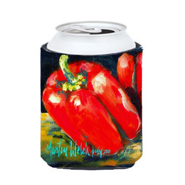 Carolines Treasures Vegetables - Bell Pepper Two Bells Can Or Bottle  Hugger - MW1070CC