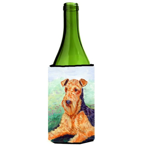 Carolines Treasures Airedale Terrier Wine bottle sleeve Hugger - 7239LITERK