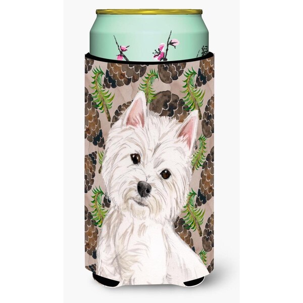 Carolines Treasures Westie Pine Cones Tall Boy Beverage Insulator Hugger - BB9569TBC
