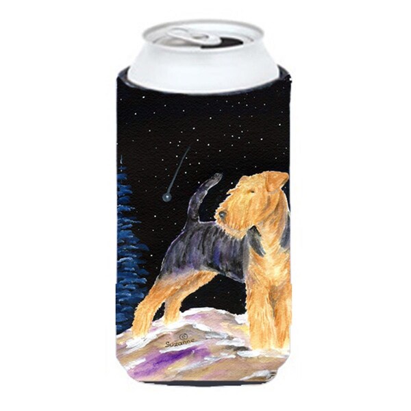Carolines Treasures Starry Night Welsh Terrier Tall Boy bottle sleeve Hugger - 22 To 24 oz. - SS8464TBC