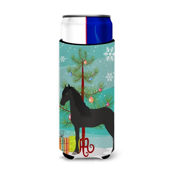 Carolines Treasures Friesian Horse Christmas Michelob Ultra Hugger for Slim Cans - BB9282MUK