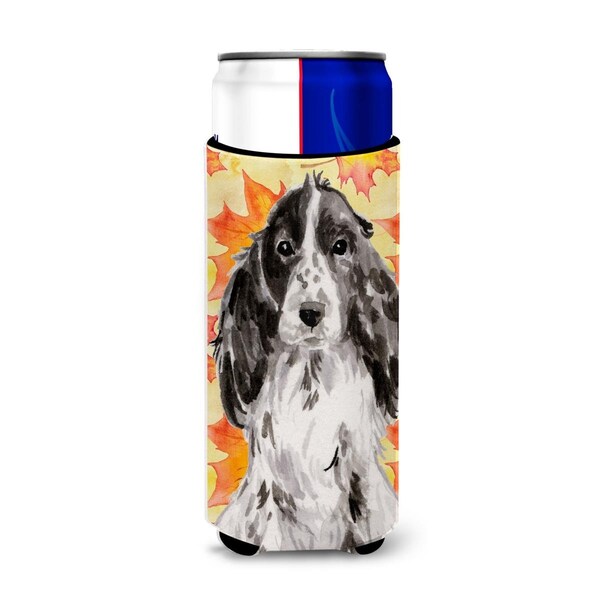 Carolines Treasures Black Parti Fall Michelob Ultra Hugger for Slim Cans - BB9518MUK
