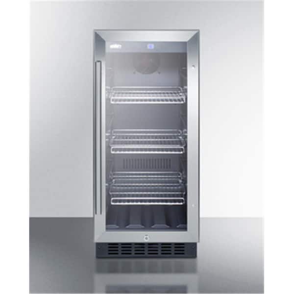 Summit Appliance 15 in. Freestanding Compact Beverage Center, Black - SCR1536BG