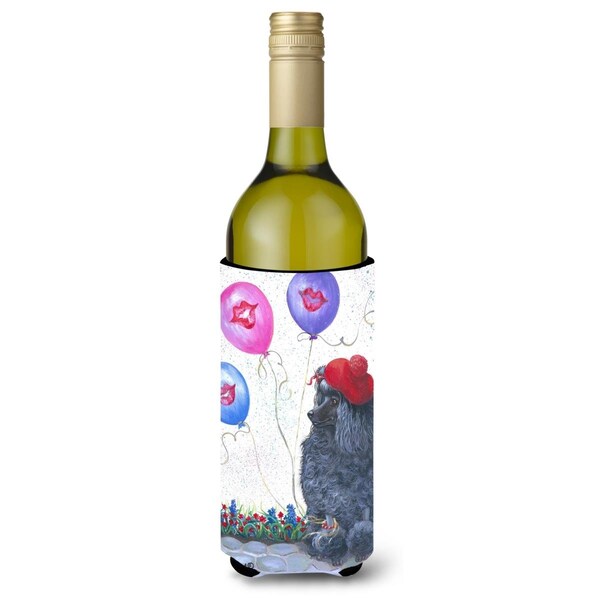 Carolines Treasures 24 oz Poodle Totally Chic Wine Bottle Hugger - PPP3151LITERK