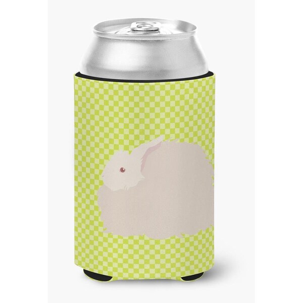 Carolines Treasures Fluffy Angora Rabbit Green Can or Bottle Hugger - BB7785CC