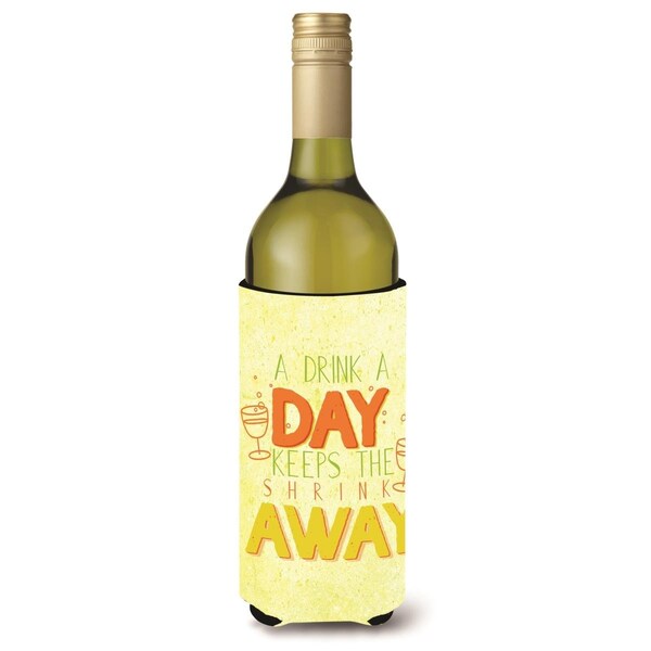 Carolines Treasures A Drink a Day Wine Bottle Beverge Insulator Hugger - BB5422LITERK