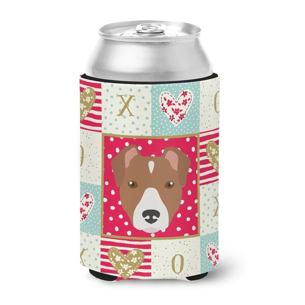 Carolines Treasures 12 oz Rat Terrier Love Can or Bottle Hugger - CK5232CC