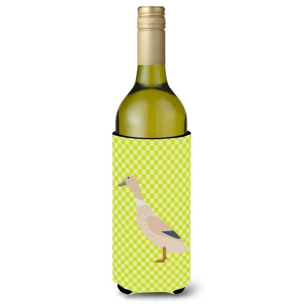Carolines Treasures West Harlequin Duck Green Wine Bottle Beverge Insulator Hugger - BB7684LITERK