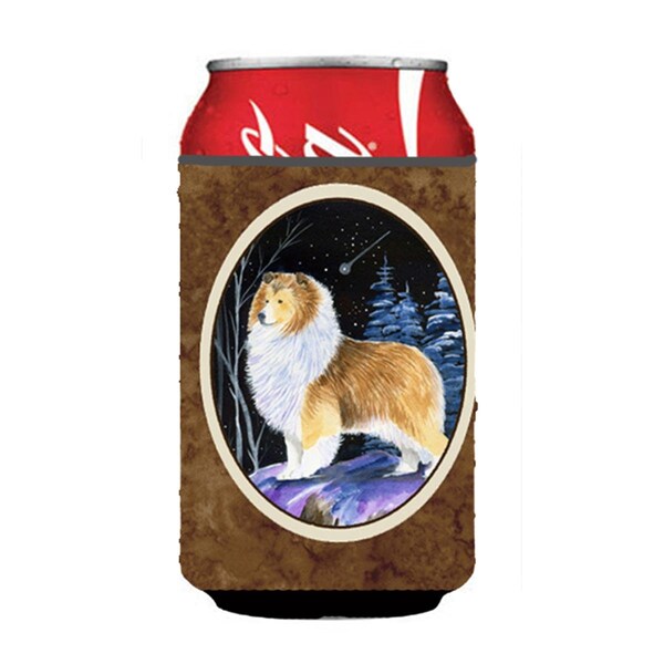 Carolines Treasures Starry Night Sheltie Can Or bottle sleeve Hugger - 12 oz. - SS8368CC