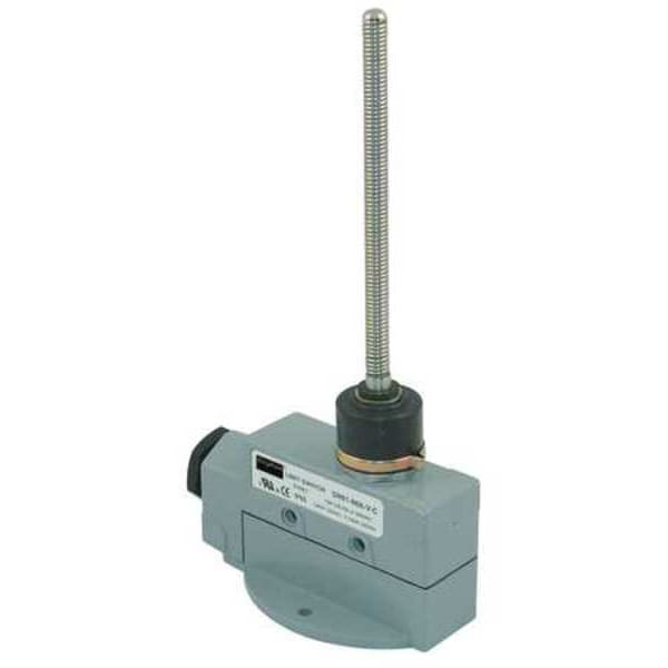 Interruptor de límite Dayton, palanca de movimiento, SPDT, 15A @ 480V CA, Ubicación del actuador: Arriba - 12T929