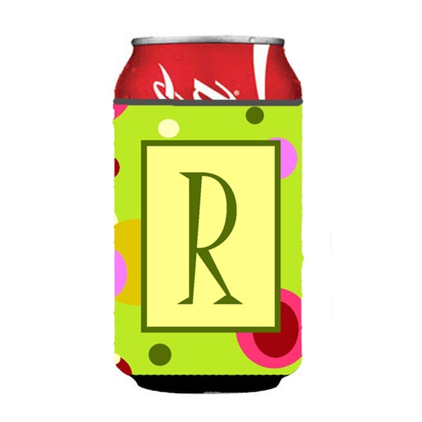 Carolines Treasures Letter R Initial Monogram - Green Can or Bottle  Hugger - CJ1010-RCC