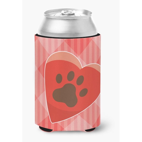 Carolines Treasures Puppy Pawprint Heart Can or Bottle Hugger - BB7073CC