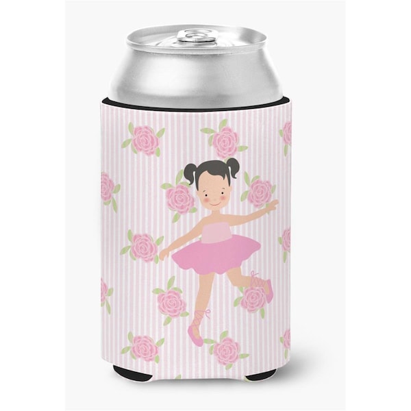 Carolines Treasures Ballerina Black Hair Ponytails Can or Bottle Hugger - BB5187CC