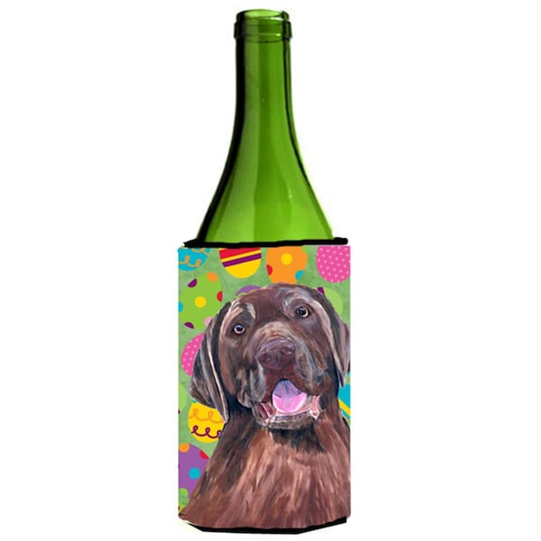 Carolines Treasures Labrador Easter Eggtravaganza Wine Bottle   Hugger - 24 oz. - SC9464LITERK