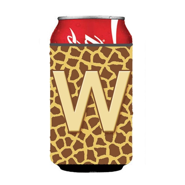 Carolines Treasures Letter W Initial Monogram - Giraffe Can Or Bottle  Hugger - CJ1025-WCC