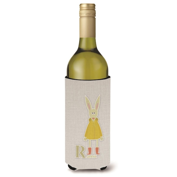 Carolines Treasures Alphabet R for Rabbit Wine Bottle Beverge Insulator Hugger - BB5743LITERK