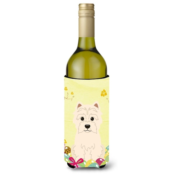 Carolines Treasures Easter Eggs Westie Wine Bottle Beverge Insulator Hugger - BB6042LITERK