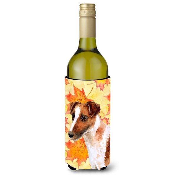 Carolines Treasures Smooth Fox Terrier Fall Wine Bottle Beverge Insulator Hugger - BB9908LITERK