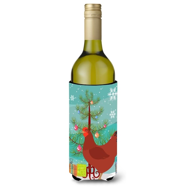 Carolines Treasures New Hampshire Red Chicken Christmas Wine Bottle Beverge Insulator Hugger - BB9210LITERK