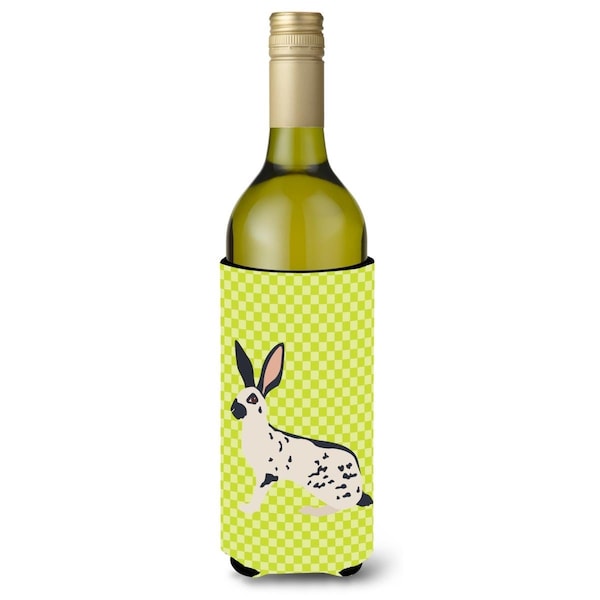Carolines Treasures English Spot Rabbit Green Wine Bottle Beverge Insulator Hugger - BB7787LITERK