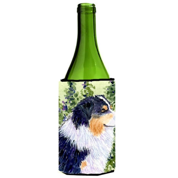Carolines Treasures Australian Shepherd Wine bottle sleeve Hugger - 24 Oz. - SS8737LITERK