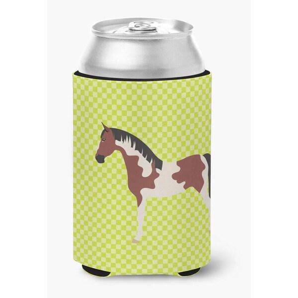 Carolines Treasures Pinto Horse Green Can or Bottle Hugger - BB7733CC
