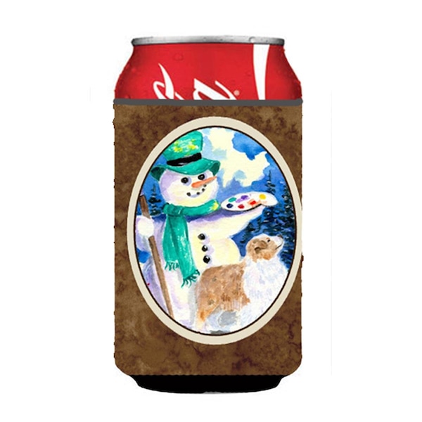 Carolines Treasures Snowman With Australian Shepherd Can or bottle sleeve Hugger - SS8996CC