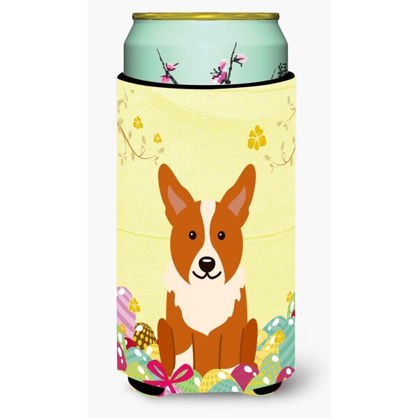 Carolines Treasures Easter Eggs Corgi Tall Boy Beverage Insulator Hugger - BB6100TBC