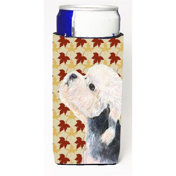 Carolines Treasures Dandie Dinmont Terrier Fall Leaves Portrait Michelob Ultra s For Slim Cans - 12 oz. - SS4353MUK