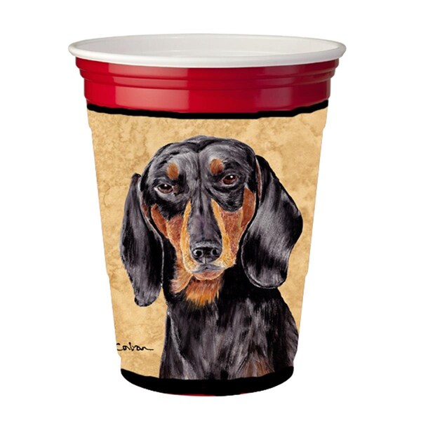 Carolines Treasures Dachshund Red Solo Cup  Hugger - SC9139RSC