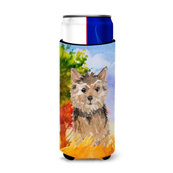 Carolines Treasures Fall Norwich Terrier Michelob Ultra Hugger for Slim Cans - CK1936MUK