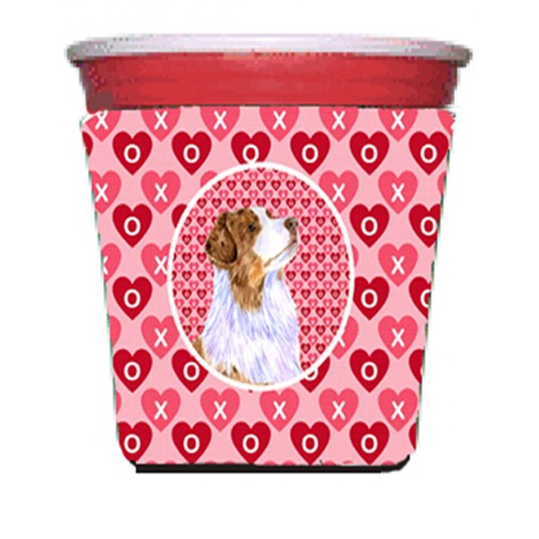Carolines Treasures Australian Shepherd Valentines Love And Hearts Red Solo Cup  Hugger - 16 To 22 oz. - LH9138RSC