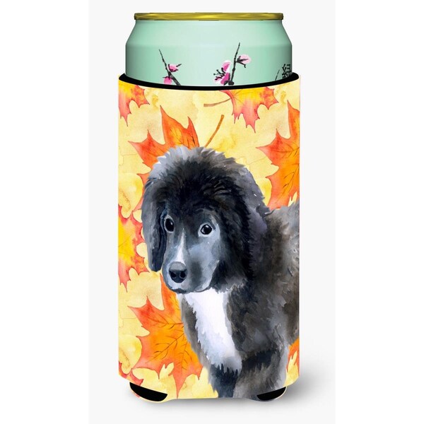 Carolines Treasures Newfoundland Puppy Fall Tall Boy Beverage Insulator Hugger - BB9960TBC