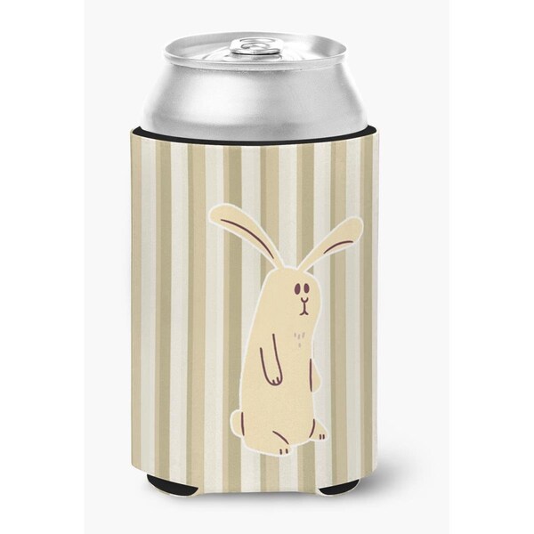 Carolines Treasures Rabbit on Stripes Can or Bottle Hugger - BB7082CC