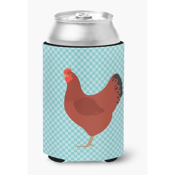 Carolines Treasures New Hampshire Red Chicken Blue Check Can or Bottle Hugger - BB8017CC