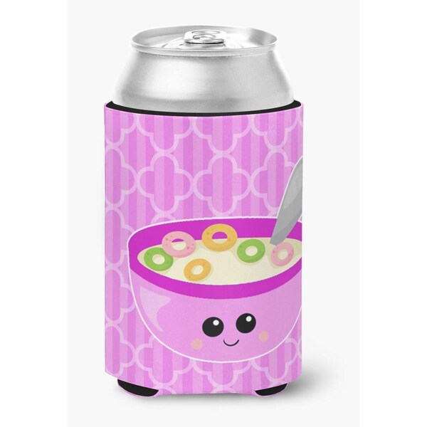 Carolines Treasures Pink Bowl of Cereal Can or Bottle Hugger - BB7163CC
