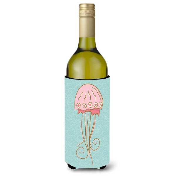 Carolines Treasures Jelly Fish Wine Bottle Beverge Insulator Hugger - BB8576LITERK