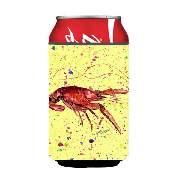 Carolines Treasures Crawfish On Yellow Can Or Bottle  Hugger - 8451CC