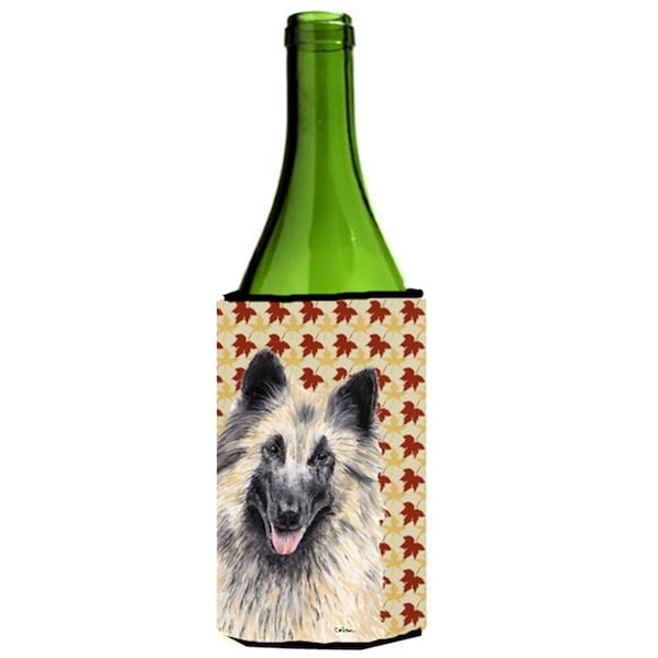 Carolines Treasures Belgian Tervuren Fall Leaves Portrait Wine bottle sleeve Hugger - SC9233LITERK