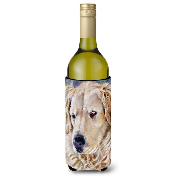 Carolines Treasures Golden Retriver Contemplation Wine Bottle Beverage insulator Hugger - 7382LITERK