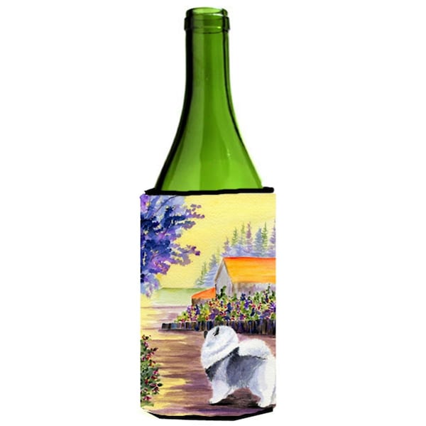 Carolines Treasures Keeshond Wine bottle sleeve Hugger 24 oz. - SS8452LITERK