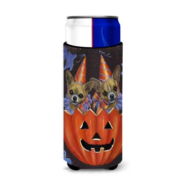 Carolines Treasures 12 oz Chihuahua Halloweenies Ultra Hugger for Slim Cans - PPP3070MUK