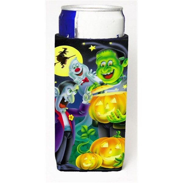 Carolines Treasures Halloween with Dracula & Frankenstein Michelob Ultra Can coolers for Slim Cans - APH0935MUK