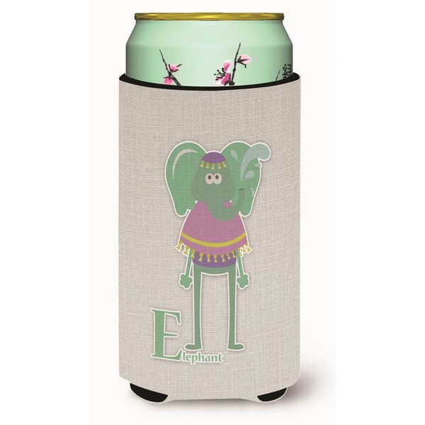 Carolines Treasures Alphabet E for Elephant Tall Boy Beverage Insulator Hugger - BB5730TBC