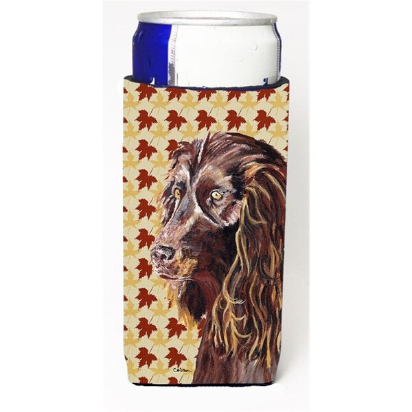 Carolines Treasures Boykin Spaniel Fall Leaves Michelob Ultra bottle sleeve for Slim Can - SC9546MUK