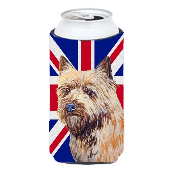 Carolines Treasures Cairn Terrier With English Union Jack British Flag Tall Boy bottle sleeve Hugger - 22 To 24 Oz. - LH9472TBC