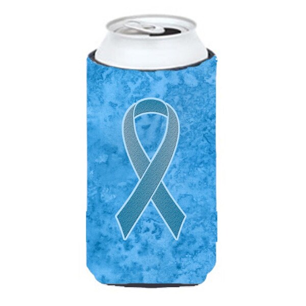 Carolines Treasures Blue Ribbon for Prostate Cancer Awareness Tall Boy bottle sleeve Hugger  22 To 24 Oz. - AN1206TBC