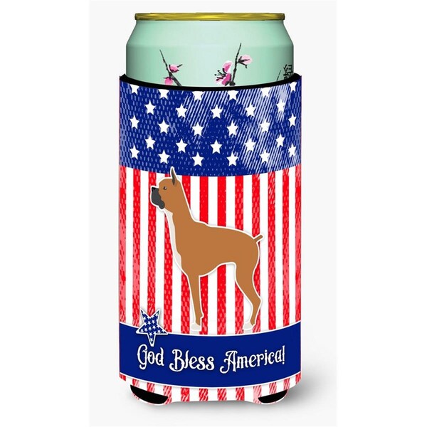 Carolines Treasures USA Patriotic Boxer Tall Boy Beverage Insulator Hugger - BB3353TBC