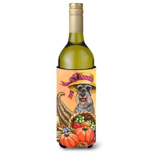 Carolines Treasures 24 oz Schnauzer Autumn Wine Bottle Hugger - PPP3158LITERK